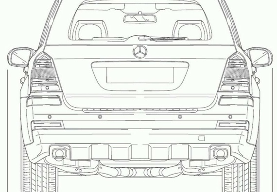Mercedes-Benz GL-Klasse (2007) (Mercedes-Benz GL-Class (2007)) - drawings (drawings) of the car